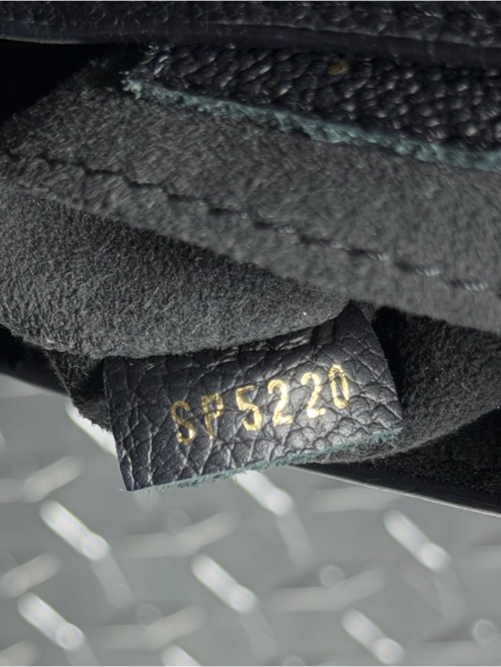 Louis Vuitton Giant Monogram Empreinte Petit Sac Plat in Black - Picture 11 of 11